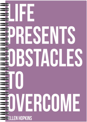 21% OFF on Art Emporio Life Presents Obstacles A5 Notebook Spiral