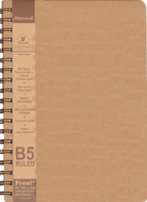 Bilt Matrix - Natural B5 Notebook Spiral Bound
