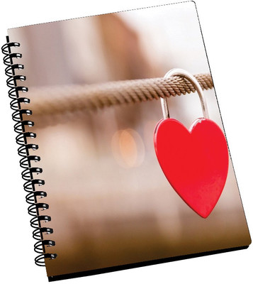 69% OFF on AMY Red Heart Key Chain A5 Notebook Spiral Bound 69% OFF on AMY Red Heart Key Chain A5 Notebook Spiral Bound