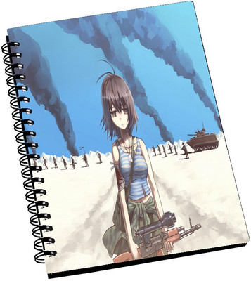 74% OFF on AMY Cute Animated Army Girl A5 Notebook Spiral Bound 74% OFF on AMY Cute Animated Army Girl A5 Notebook Spiral Bound