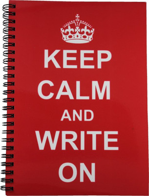 Nourish Keep Calm & Write On Red Ruled Pages A5 Diary Spiral Bound Nourish Keep Calm & Write On Red Ruled Pages A5 Diary Spiral Bound
