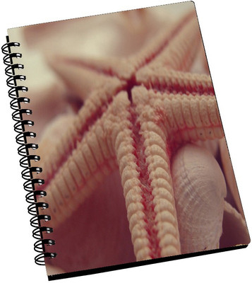 74% OFF on AMY Abstrct 3D Lite Pink Star Fish A5 Notebook Spiral Bound