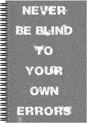 21% OFF on Art Emporio Never be Blind to your Own Errors A5 Notebook Spiral 21% OFF on Art Emporio Never be Blind to your Own Errors A5 Notebook Spiral