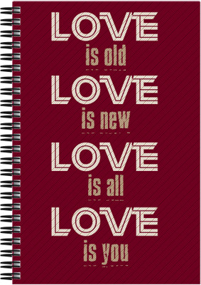 21% OFF on Art Emporio Love Is A5 Notebook Spiral