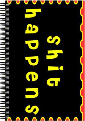 21% OFF on Art Emporio Shit Happens A5 Notebook Spiral 21% OFF on Art Emporio Shit Happens A5 Notebook Spiral