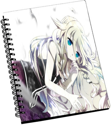 74% OFF on Amy Cute Animated Alone Girl A5 Notebook Spiral Bound