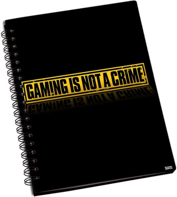 50% OFF on Shoperite Gaming Is Not Crime A5 Notebook Ring Bound
