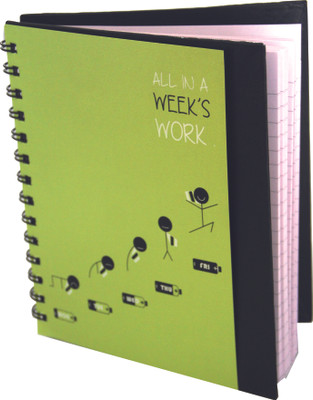 Random in Tandem All in a Week's Work A5 Notebook Spiral Bound