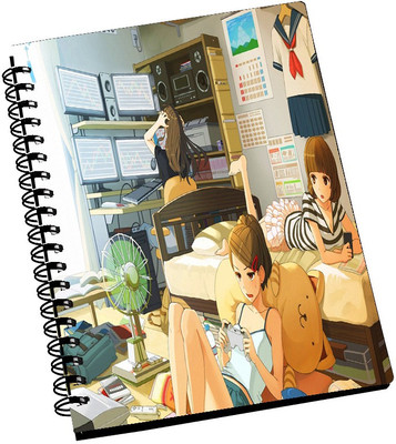 74% OFF on Amy Animated Three Lazy Girls A5 Notebook Spiral Bound 74% OFF on Amy Animated Three Lazy Girls A5 Notebook Spiral Bound