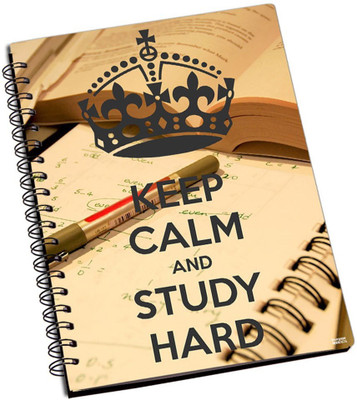 60% OFF on Shoperite Keep Calm And Study Hard A5 Notebook Ring Bound