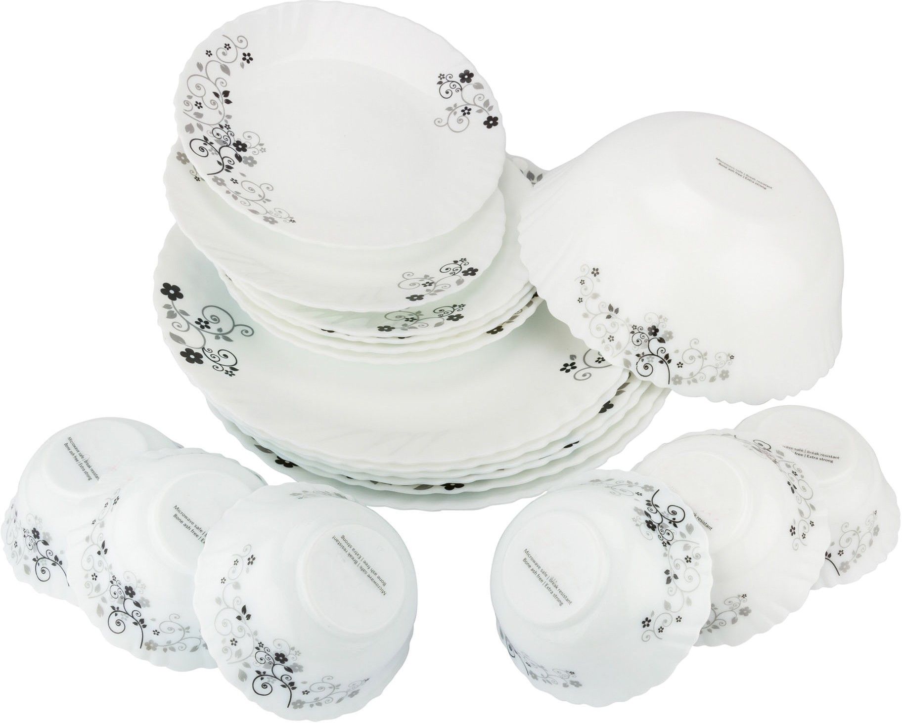 La Opala Diva Pack of 19 Dinner Set Price in India Buy La Opala Diva Pack of 19 Dinner Set