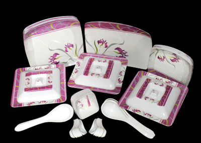 27% OFF on Geeta Diamond Square Pack of 30 Dinner Set 27% OFF on Geeta Diamond Square Pack of 30 Dinner Set