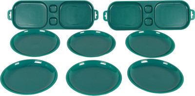 41% OFF on Cuttingedge Appetizer/ Snack Set of 8 pcs SnakCombo1_DGrn (Polypropylene, Green) Pack of 8 Dinner Set 41% OFF on Cuttingedge Appetizer/ Snack Set of 8 pcs SnakCombo1_DGrn (Polypropylene, Green) Pack of 8 Dinner Set