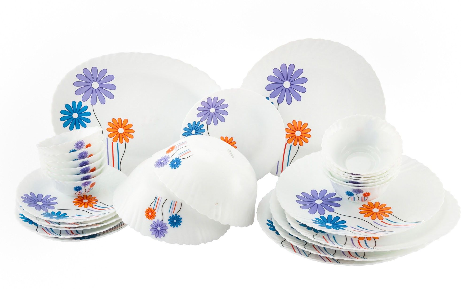 La Opala Diva Pack of 27 Dinner Set Price in India Buy La Opala Diva Pack of 27 Dinner Set