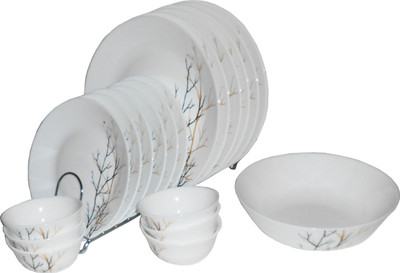 11% OFF on Diva Ivory Golden Fall Pack of 19 Dinner Set 11% OFF on Diva Ivory Golden Fall Pack of 19 Dinner Set