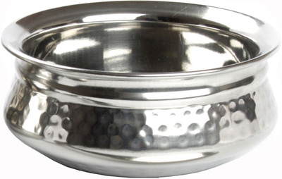 King Traders TULSI - Stainless Steel Serving Handi/Designer Serveware Medium Size With Dimention 15 Cm Dinner Set (Copper)