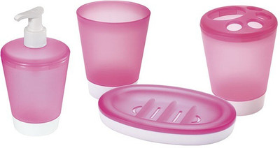 Juypal Hogar 7989 Soap Dispenser and Toothbrush Holder Set Pack of 4 Juypal Hogar 7989 Soap Dispenser and Toothbrush Holder Set Pack of 4