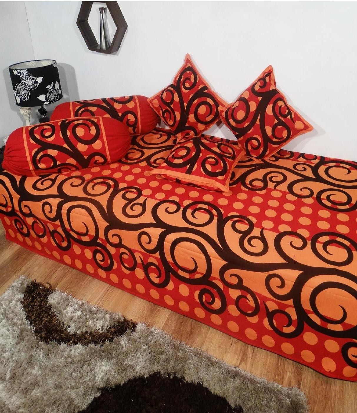 60% OFF on Heritagefabs Cotton Printed Diwan Set