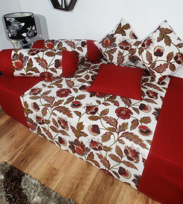 50% OFF on Heritagefabs Cotton Printed Diwan Set