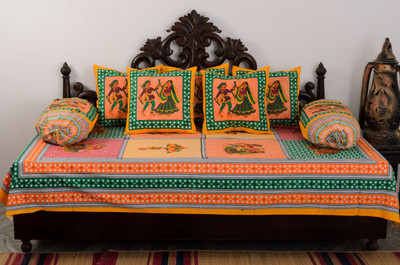 58% OFF on Vivid Rajasthan Cotton Printed Diwan Set 58% OFF on Vivid Rajasthan Cotton Printed Diwan Set