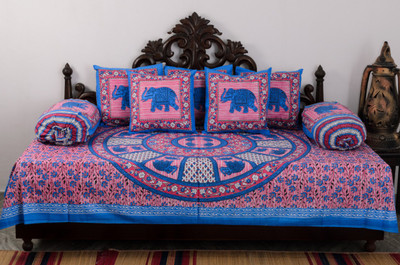 58% OFF on Vivid Rajasthan Cotton Printed Diwan Set 58% OFF on Vivid Rajasthan Cotton Printed Diwan Set