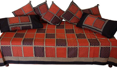 27% OFF on JaipurRaga Cotton Checkered Diwan Set 27% OFF on JaipurRaga Cotton Checkered Diwan Set