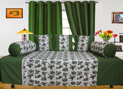 36% OFF on Dekor World Cotton Floral Diwan Set