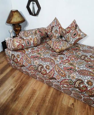 37% OFF on Heritagefabs Cotton Printed Diwan Set