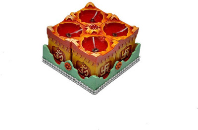 40% OFF on Cosmosgalaxy Handicraft Decorative Tray Terracotta Table Diya Set 40% OFF on Cosmosgalaxy Handicraft Decorative Tray Terracotta Table Diya Set