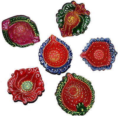 53% OFF on Dakshcraft Multicolor Diwali Diya for Celeberation Terracotta Table Diya Set 53% OFF on Dakshcraft Multicolor Diwali Diya for Celeberation Terracotta Table Diya Set