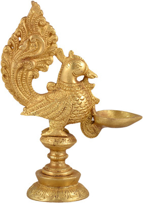 1st Home Lamp With Peocock Stand Statue Brass Table Diya 1st Home Lamp With Peocock Stand Statue Brass Table Diya