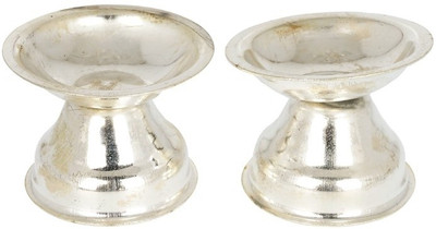 Abhushan Silver Plated Table Diya Set Abhushan Silver Plated Table Diya Set