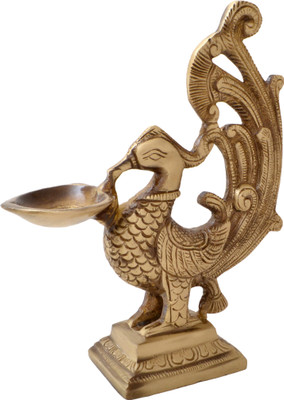 41% OFF on Handecor Peacock Deepak- Big Brass Table Diya 41% OFF on Handecor Peacock Deepak- Big Brass Table Diya