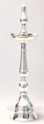 2% OFF on Ojas Kerala Fancy Samai Silver Plated Table Diya 2% OFF on Ojas Kerala Fancy Samai Silver Plated Table Diya