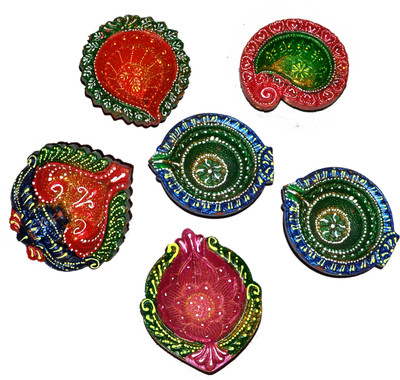 61% OFF on Dakshcraft Multicolor Hand Printed Dcorative Diwali Terracotta Table Diya Set 61% OFF on Dakshcraft Multicolor Hand Printed Dcorative Diwali Terracotta Table Diya Set