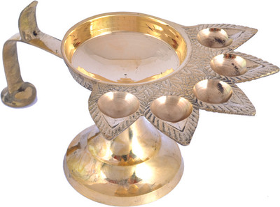 30% OFF on Lime Brass Kerala Fancy Deepa Brass Table Diya