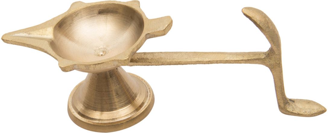 Holy Glory Big Folding Aarti Brass Table Diya
