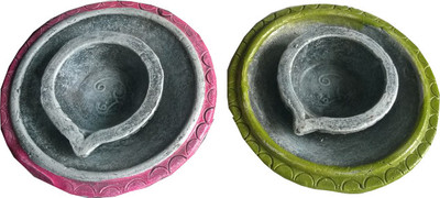 Vikalpa Terracotta Table Diya Set Vikalpa Terracotta Table Diya Set