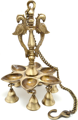 38% OFF on Handecor Twin Peacock Brass Hanging Diya 38% OFF on Handecor Twin Peacock Brass Hanging Diya