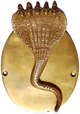 53% OFF on Aakrati Snake Brass Door Knocker Antique Brass