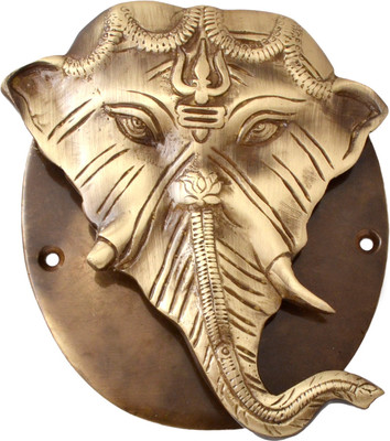 40% OFF on Handecor Ganesh Designer Plate Base Brass Door Knocker Antique Brass 40% OFF on Handecor Ganesh Designer Plate Base Brass Door Knocker Antique Brass
