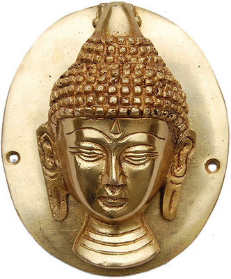 48% OFF on Aakrati Buddha Face Brass Door Knocker Antique Brass