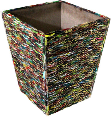 55% OFF on KKD Bangle Mosaic Wooden Dustbin Multicolor 55% OFF on KKD Bangle Mosaic Wooden Dustbin Multicolor