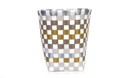 Shraddha Collection Polypropylene Dustbin Gold Shraddha Collection Polypropylene Dustbin Gold