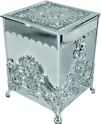 14% OFF on Treta Premium Silver Dustbin Silver 14% OFF on Treta Premium Silver Dustbin Silver