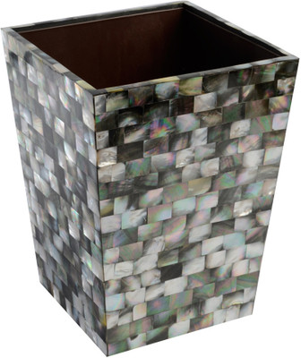 32% OFF on KKD Balck Mother of Pearl Wooden Dustbin Black 32% OFF on KKD Balck Mother of Pearl Wooden Dustbin Black
