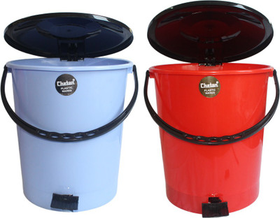 40% OFF on Chetan Pedal Bin Plastic Dustbin((Red, Blue, Pack of 2)) 40% OFF on Chetan Pedal Bin Plastic Dustbin((Red, Blue, Pack of 2))