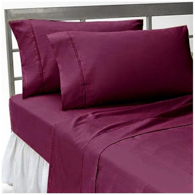 25% OFF on Amrich Cotton Solid Extra Large Fitted Bedsheet