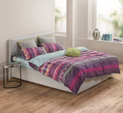 15% OFF on Esprit Cotton Printed Extra Large Bedsheet