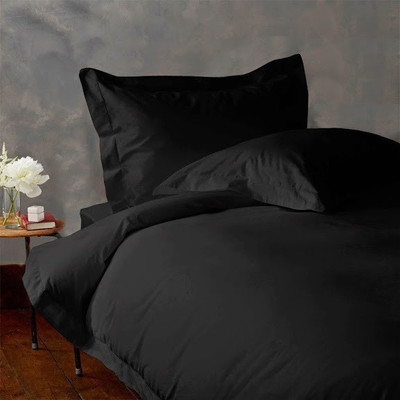 25% OFF on Amrich Cotton Solid Extra Large Fitted Bedsheet